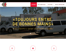Tablet Screenshot of demenagementgagne.com